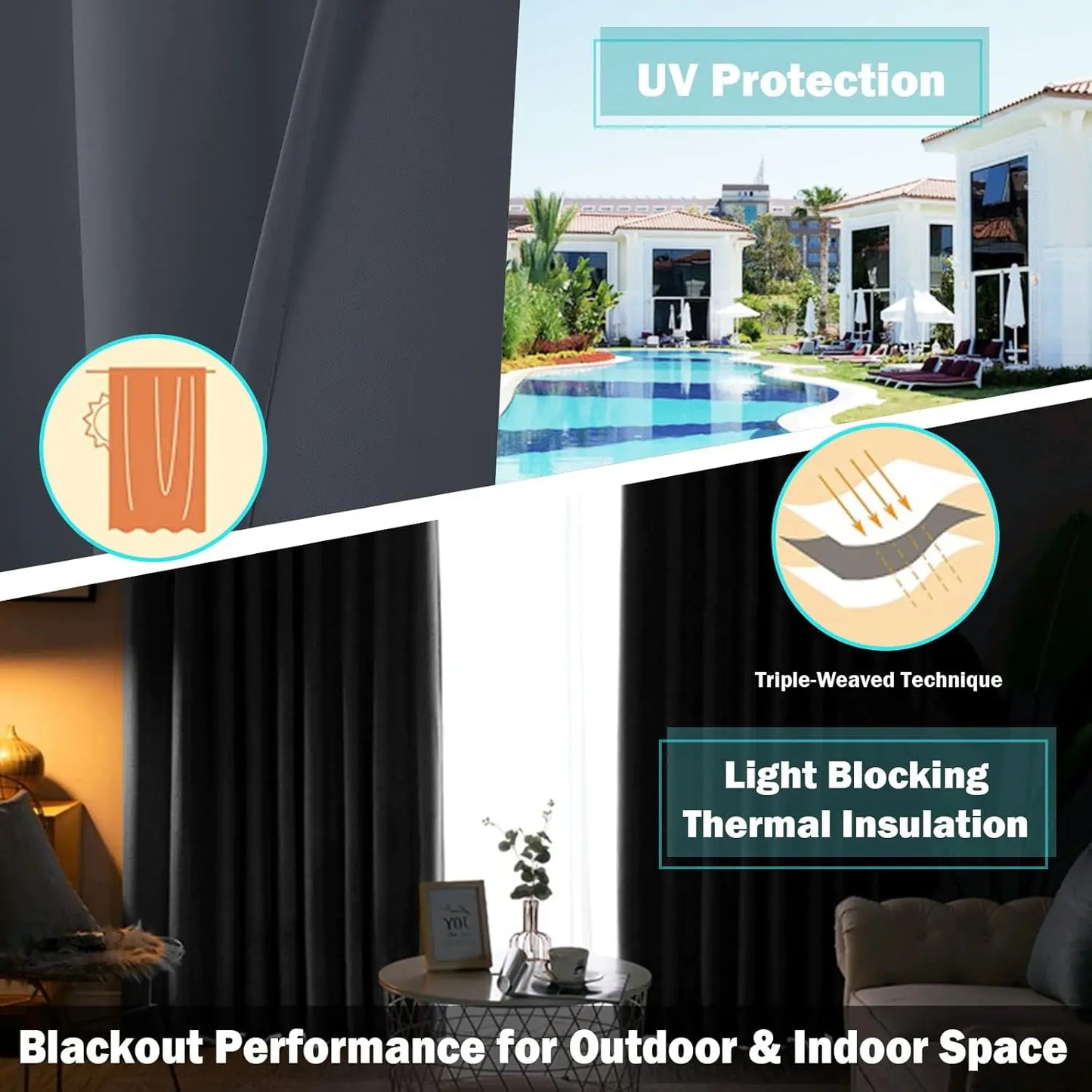 Outdoor Waterproof Curtains for Patios