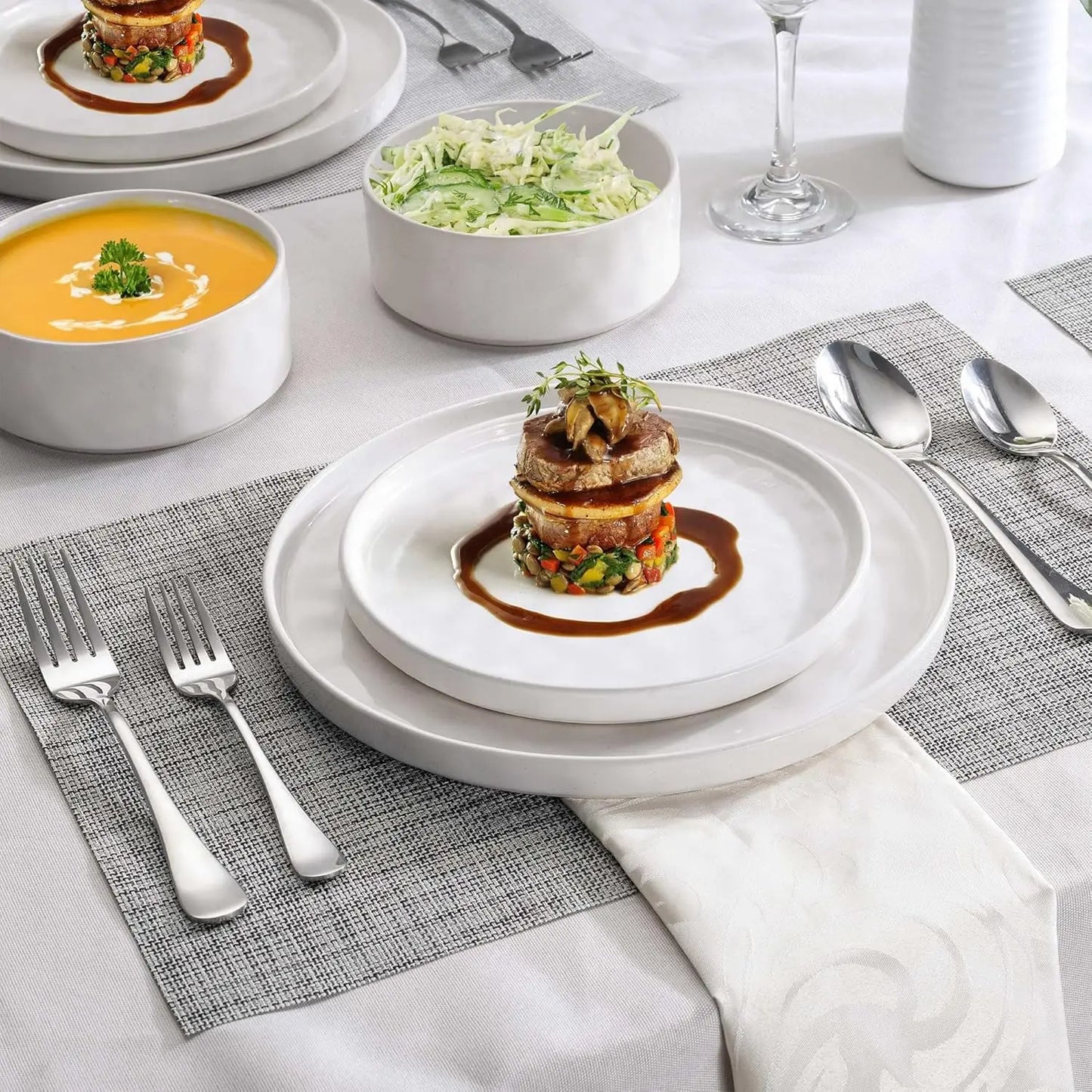 12 Piece Stoneware Dish Set