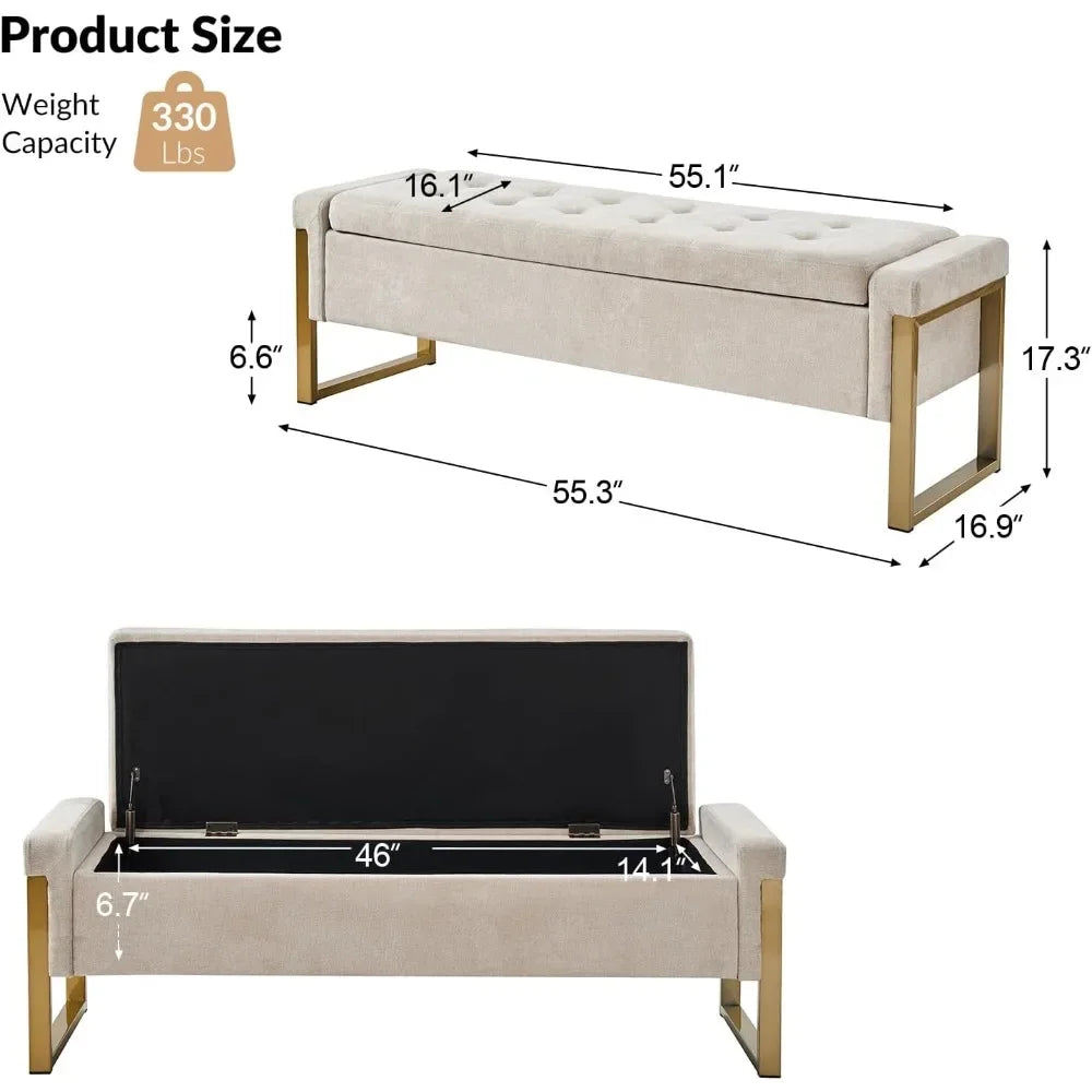 Modern Bench with storage