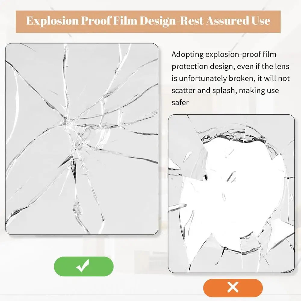 High-Definition Rectangular Wall Mounted Mirror