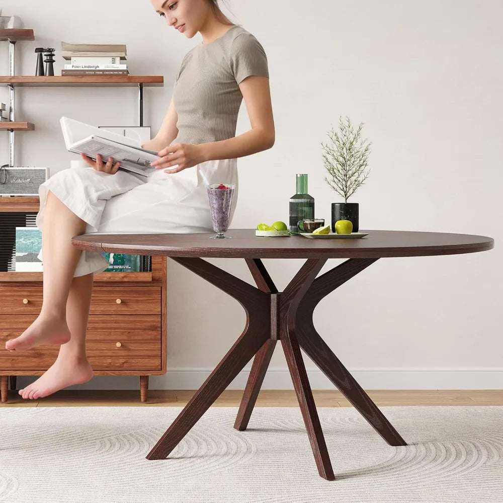 47.2" Solid Wood Dining Table